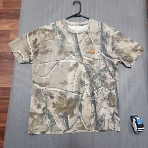 Vintage Carhartt Camouflage Short Sleeve Tee Mens Large